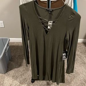 Express Green Dress Size S